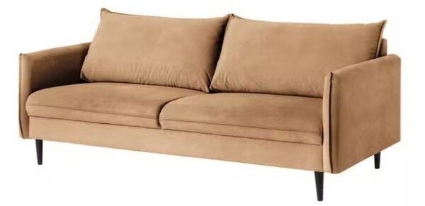 Brązowa aksamitna sofa 203 cm Juli – Ropez