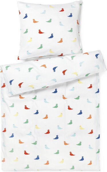 Pościel niemowlęca Songbird 70 x 100 cm kolorowa z poszewką na poduszkę 40 x 45 cm