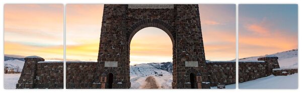 Obraz bramy, Yellowstone (170x50 cm)