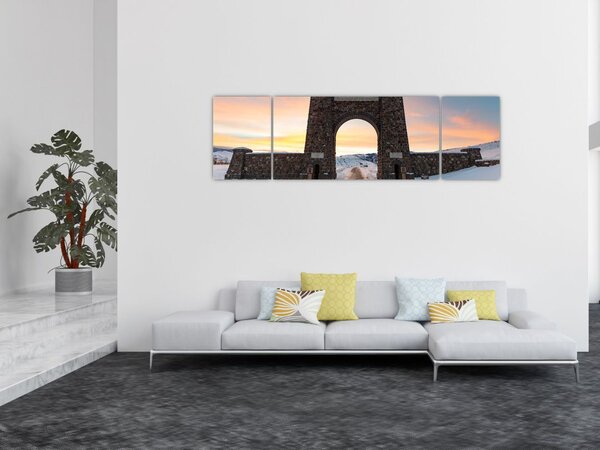 Obraz bramy, Yellowstone (170x50 cm)