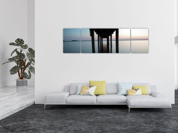 Obraz - spokojna powierzchnia wody (170x50 cm)
