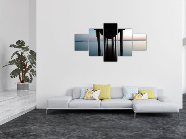 Obraz - spokojna powierzchnia wody (125x70 cm)