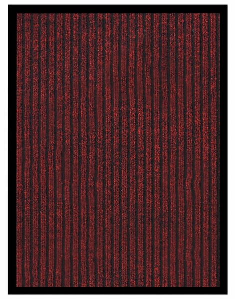 Wycieraczka, prążkowana, czerwona, 40x60 cm