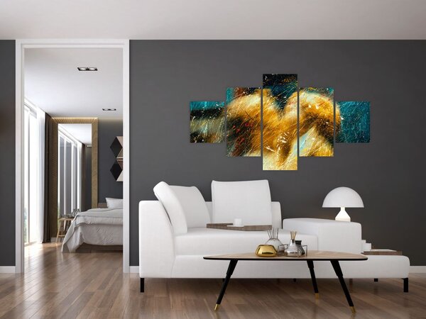 Obraz - Całujące się anioły (125x70 cm)