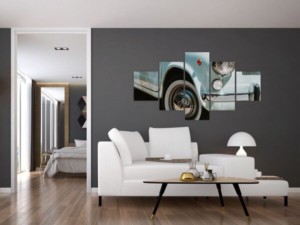 Obraz - Fiat retro samochód (125x70 cm)