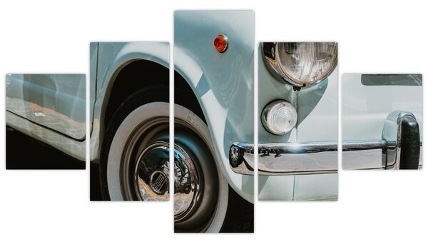 Obraz - Fiat retro samochód (125x70 cm)
