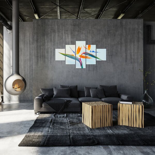 Obraz kwiatu Strelicji (125x70 cm)