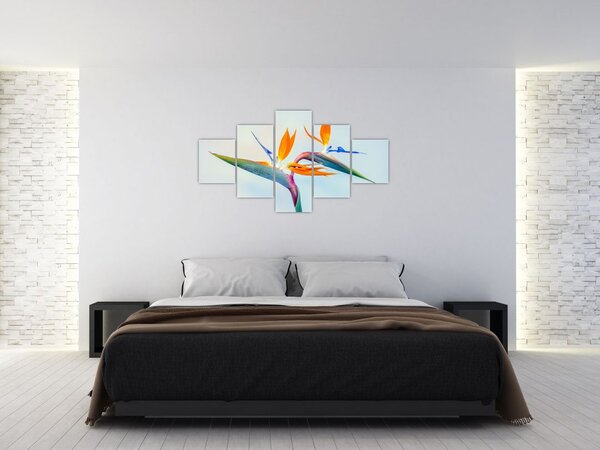Obraz kwiatu Strelicji (125x70 cm)