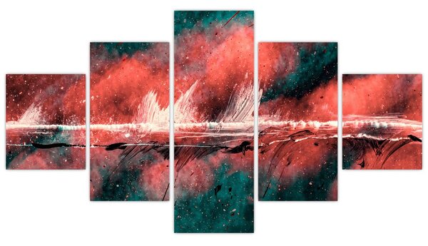 Obraz - Wybuch nafty (125x70 cm)