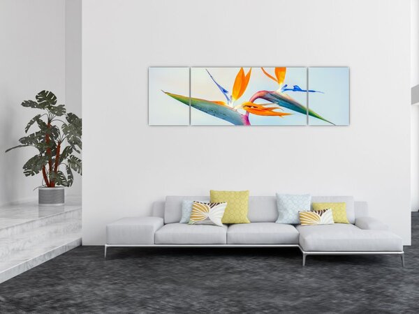 Obraz kwiatu Strelicji (170x50 cm)