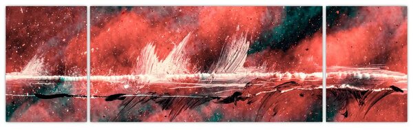 Obraz - Wybuch nafty (170x50 cm)