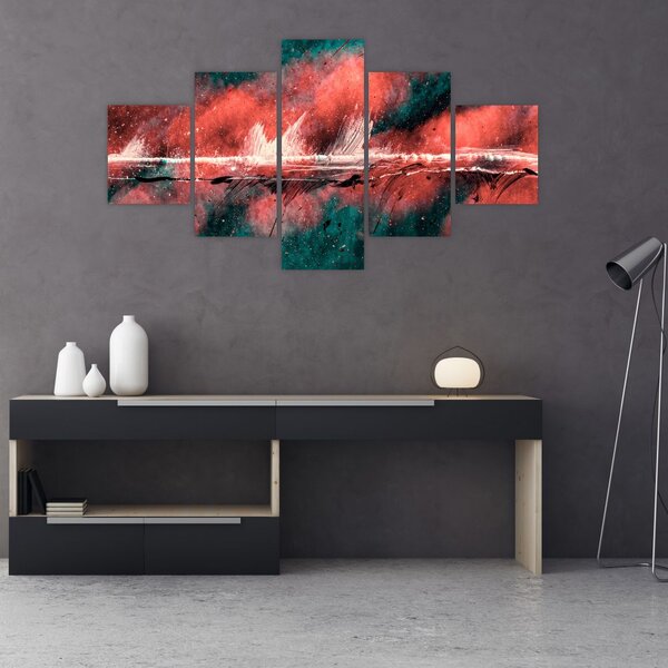 Obraz - Wybuch nafty (125x70 cm)