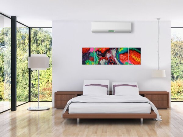 Abstrakcyjny obraz - kolory (170x50 cm)