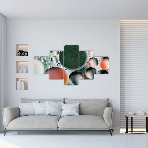 Obraz abstrakcji - bąbelki (125x70 cm)