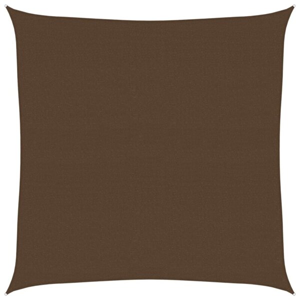 Żagiel przeciwsłoneczny, 160 g/m², brązowy, 7x7 m, hdpe