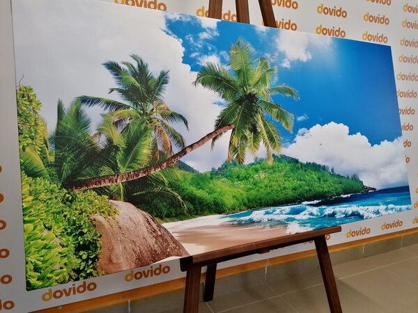 Obraz piękna plaża na wyspie Seszele