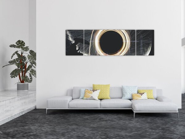 Obraz - Pokaz świateł w deszczu (170x50 cm)