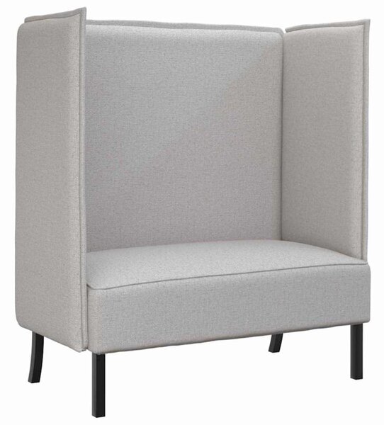Sofa z wysokim oparciem szary chmura 109 x 56 x 121 cm tkanina