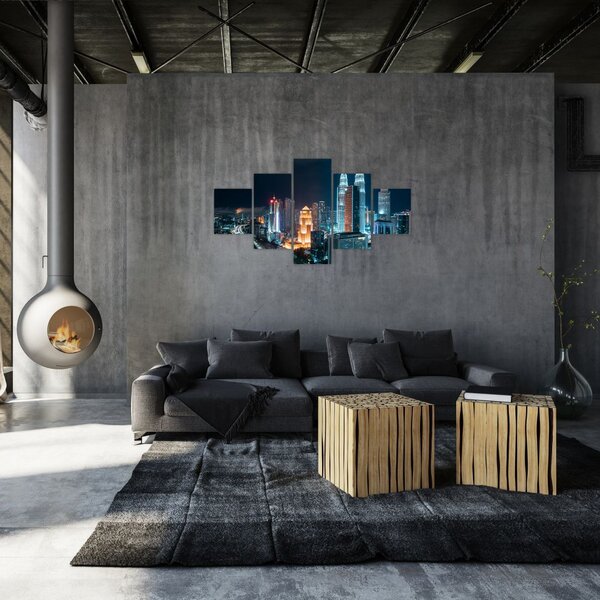Obraz - Noc w Kuala Lumpur (125x70 cm)