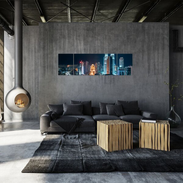 Obraz - Noc w Kuala Lumpur (170x50 cm)