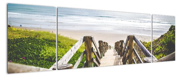Obraz - Wejście na plażę (170x50 cm)