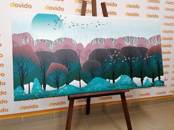 Obraz nowoczesna wersja dżungli