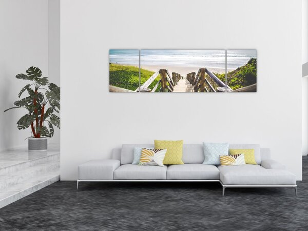 Obraz - Wejście na plażę (170x50 cm)