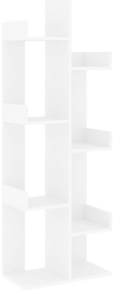 Regał na książki, biały 48x25,5x140 cm, materiał drewnopochodny