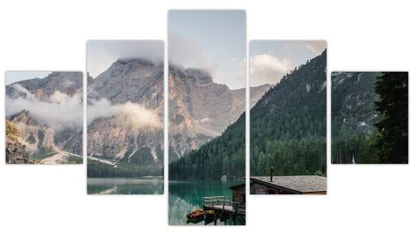 Obraz - Lake Prags (125x70 cm)