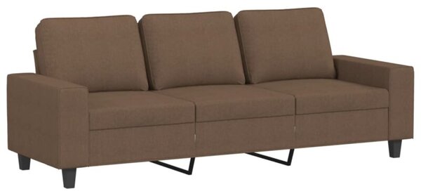 Sofa 3-osobowa, brÄ zowa, 180 cm, tapicerowana tkaninÄ