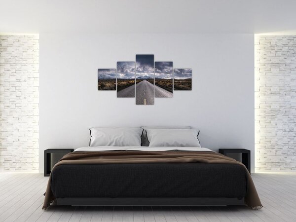 Obraz drogi na pustyni (125x70 cm)