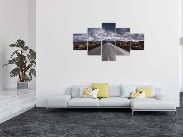 Obraz drogi na pustyni (125x70 cm)
