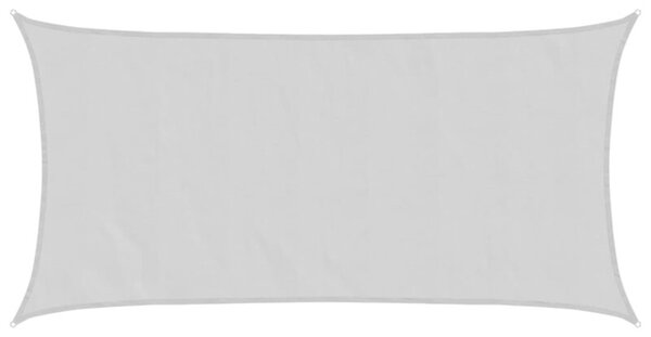 Żagiel przeciwsłoneczny, jasnoszary, 7x4 m, 100% poliester