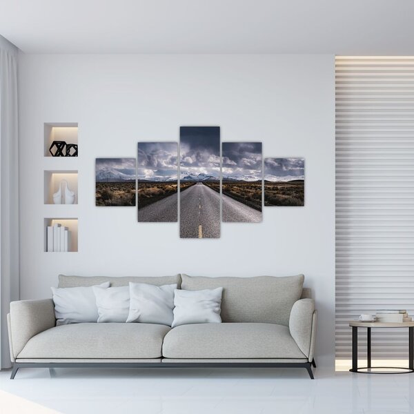 Obraz drogi na pustyni (125x70 cm)