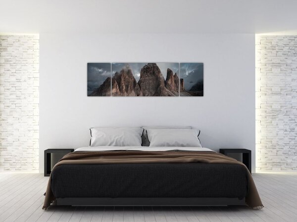 Obraz - Trzy Zęby, Włoskie Dolomity (170x50 cm)