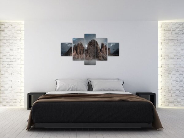Obraz - Trzy Zęby, Włoskie Dolomity (125x70 cm)