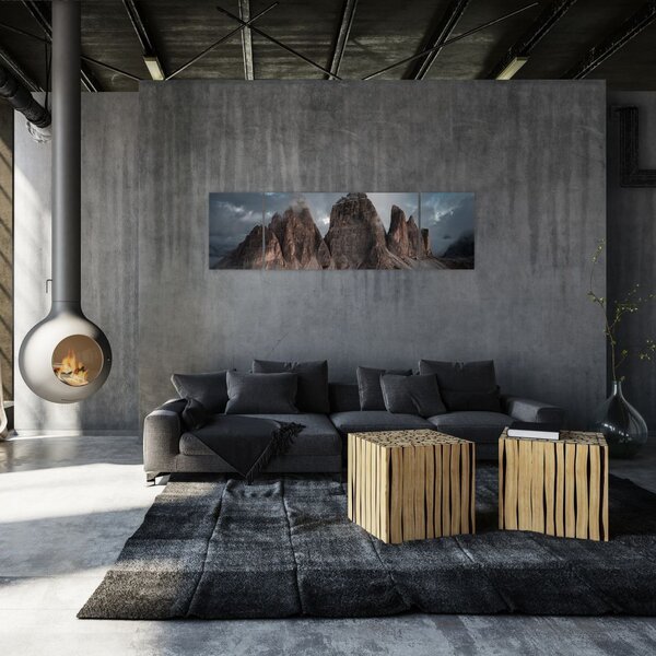 Obraz - Trzy Zęby, Włoskie Dolomity (170x50 cm)