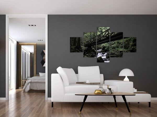 Obraz z czarnego lasu (125x70 cm)
