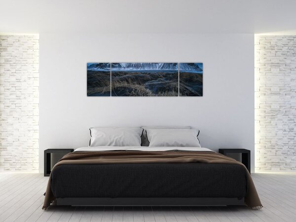 Obraz z widokiem na islandzkie szczyty (170x50 cm)