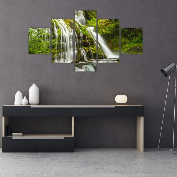 Obraz - Wodospad, Wind River Valley (125x70 cm)