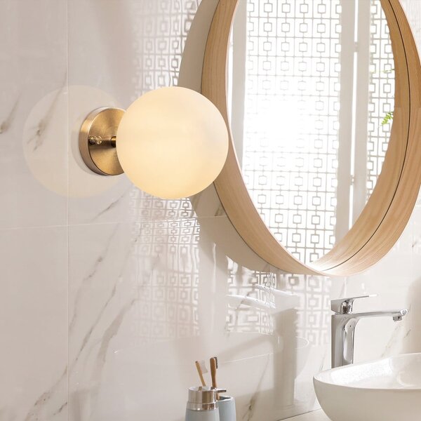 Biały/w kolorze brązu kinkiet ø 15 cm Atmaca – Opviq lights