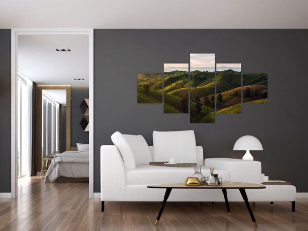 Obraz - Widok na tajskie wzgórza (125x70 cm)