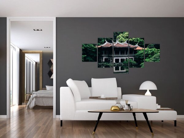 Obraz z japońskiego ogrodu narodowego (125x70 cm)