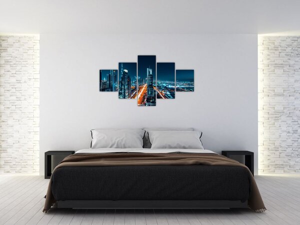 Obraz - Noc w Dubaju (125x70 cm)