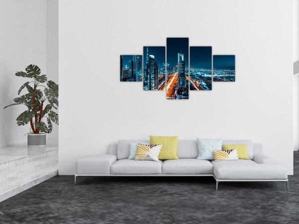 Obraz - Noc w Dubaju (125x70 cm)
