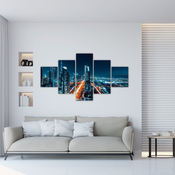 Obraz - Noc w Dubaju (125x70 cm)