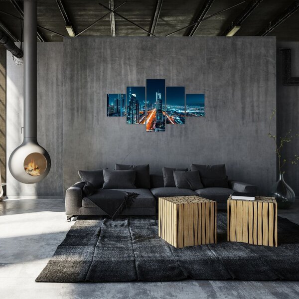 Obraz - Noc w Dubaju (125x70 cm)