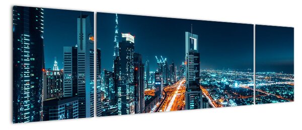 Obraz - Noc w Dubaju (170x50 cm)