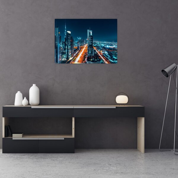 Obraz - Noc w Dubaju (70x50 cm)
