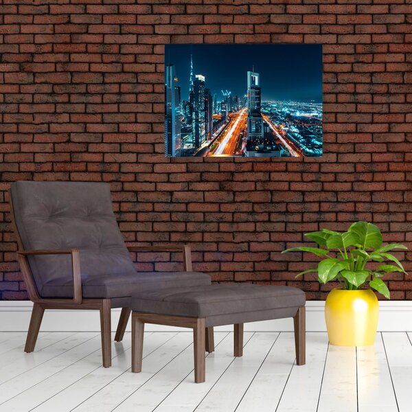 Obraz - Noc w Dubaju (70x50 cm)